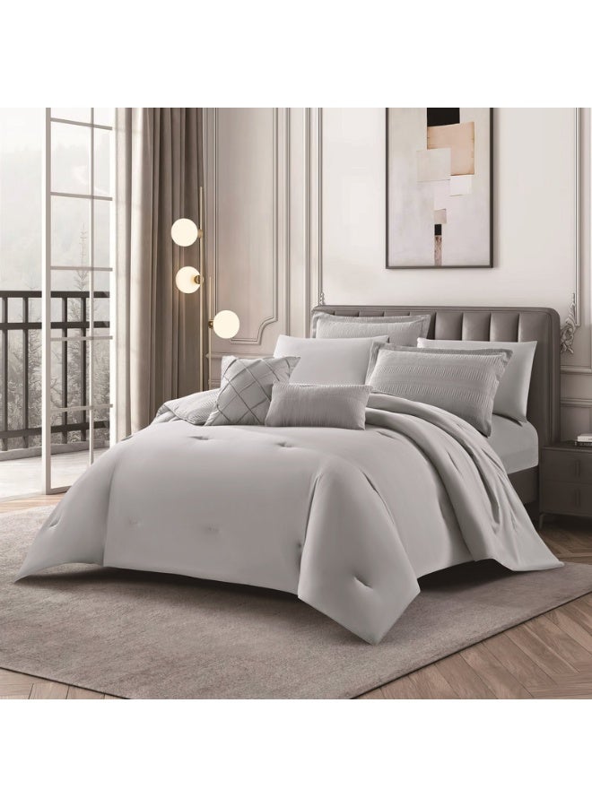 HOURS Luxury Summer Bedspread with Fixed Filling, Queen Size, 4 Pieces - Image 2